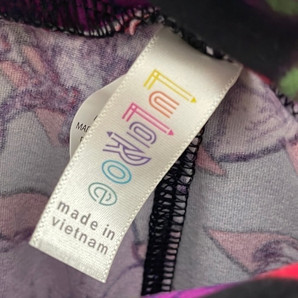 ❤️ 🆕 LULAROE Floral LEGGINGS Size M - Picture 4 of 4